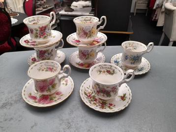 Royal albert flowers of the month dames kopjes  beschikbaar voor biedingen