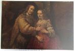 Poster naar schilderij De Joodse bruidje van Rembrandt., Antiek en Kunst, Ophalen of Verzenden