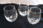 REMY MARTIN glazen met witte logo, 3 stuks, Ophalen of Verzenden, Zo goed als nieuw, Borrel- of Shotglas