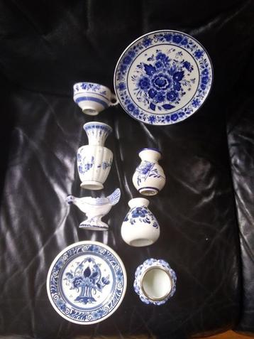 Delfts blauw porselein (8 st.) beschikbaar voor biedingen