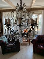 Kristallen Hanglamp + Muurlamp Optie, Ophalen, Gebruikt, Glas