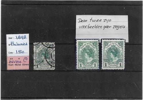 Nederland kroningsgulden Wilhelmina gebruikt zie scan, Postzegels en Munten, Postzegels | Nederland, Gestempeld, T/m 1940, Ophalen of Verzenden