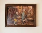 Leuk schilderij feest in de kelder., Ophalen