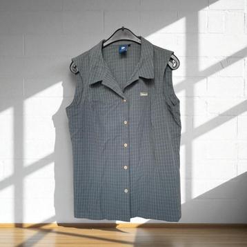 Lafuma Blouse Maat XL Grijs Ruit Mouwloos Outdoor beschikbaar voor biedingen