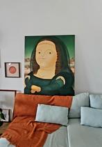 Mona Lisa's Mollige Zus - Origineel Schilderij, Ophalen of Verzenden