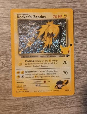 Rocket's Zapdos (CEL GC 15) beschikbaar voor biedingen