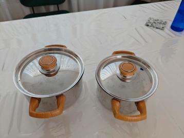 Rvs pannen setje
doorsnee 18 cm
doorsnee 20 cm  beschikbaar voor biedingen