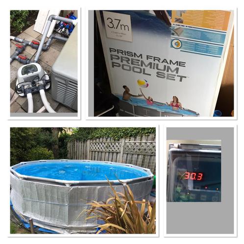 Intex zwembad prism 366*99 filterpomp zoutwater warmtepomp, Tuin en Terras, Zwembaden, Zo goed als nieuw, Opzetzwembad, 80 tot 120 cm