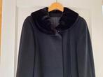 Wollen zwarte winterjas Delmod, Kleding | Dames, Jassen | Winter, Ophalen of Verzenden, Zo goed als nieuw, Maat 38/40 (M), Zwart