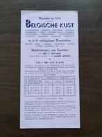 Folder ‘Vacantie in 1953 aan de Belgische kust’, Fiets- of Wandelgids, Ophalen of Verzenden, Benelux, Gelezen