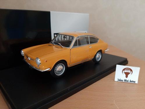 Fiat 850 Coupe 1965 donker geel van Whitebox 1:24, Hobby en Vrije tijd, Modelauto's | 1:24, Nieuw, Auto, Overige merken, Ophalen of Verzenden