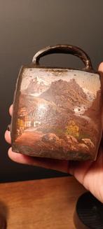 Authentieke, Zwitserse koebel, brons, schilderstuk, Antiek en Kunst, Antiek | Koper en Brons, Ophalen of Verzenden