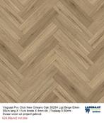 Visgraat Pvc Click €24,95p/m2 New Orleans Oak 3525H Beige, 75 m² of meer, Beige, Nieuw, Ophalen of Verzenden