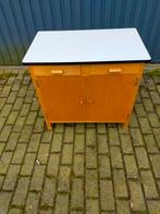 Vintage Mid-century dressoir commode formica blad, Ophalen