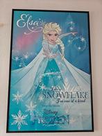 Frozen poster met lijst - 62x92 cm, Ophalen, Gebruikt, Foto of Poster, 75 cm of meer