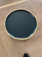 Goudkleurig bijzettafeltje met zwart blad, Muziek en Instrumenten, Instrumenten | Onderdelen, Ophalen, Zo goed als nieuw, Overige instrumenten