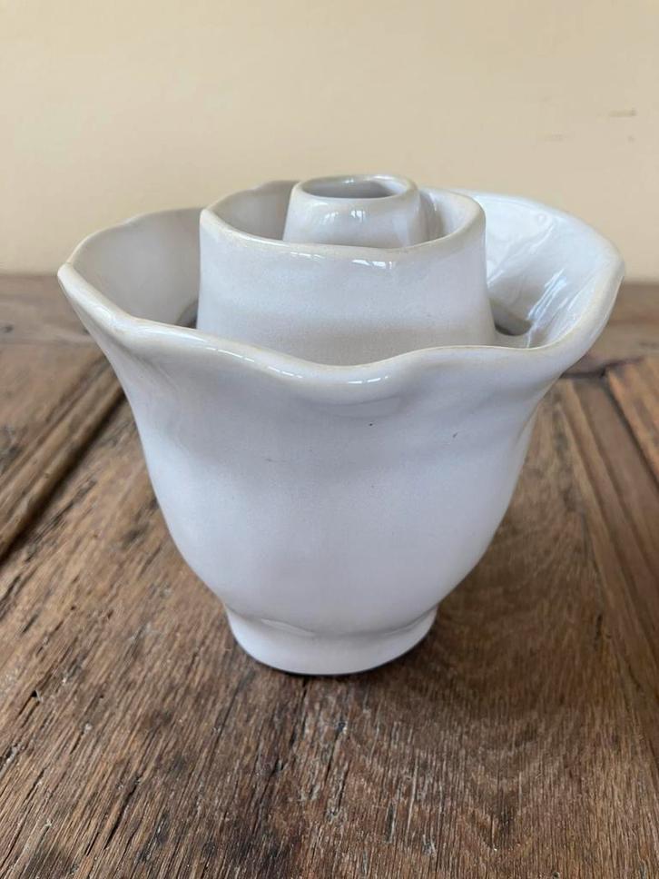 Tulpenvaas Des Pots, wit, 13 cm., Antiek en Kunst, Curiosa en Brocante, Ophalen of Verzenden