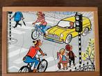 Houten puzzel van 30 stukjes met verkeersthema, Gebruikt, 10 tot 50 stukjes, Ophalen of Verzenden, Van hout