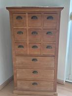Antiek houten ladekast., Huis en Inrichting, Kasten | Ladekasten, 5 laden of meer, 100 tot 150 cm, Teakhout, 50 tot 100 cm