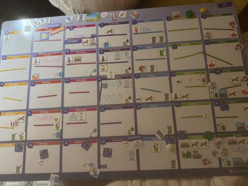 Dag/maandplan-bord magenetisch +magneet 350 st, Huis en Inrichting, Woonaccessoires | Memoborden, Zo goed als nieuw, Magneetbord