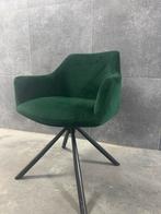 Stoel donkergroen fluweel Bronx71, Huis en Inrichting, Stoelen, Ophalen, Overige kleuren, Nieuw, Eén