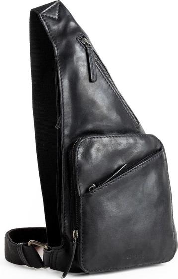Bag2Bag Leer Crossover tas Zwart beschikbaar voor biedingen