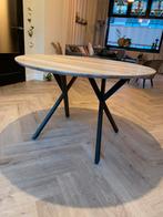 Moderne ronde eettafel, Huis en Inrichting, Tafels | Eettafels, Ophalen, Gebruikt, Rond, 100 tot 150 cm