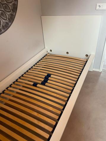 Ikea Malm Wit houten bedframe 90x200 - afbeelding 5