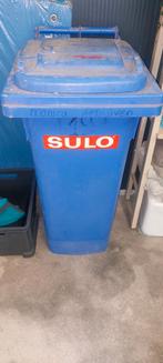 Blauwe SULO afvalcontainer, Ophalen