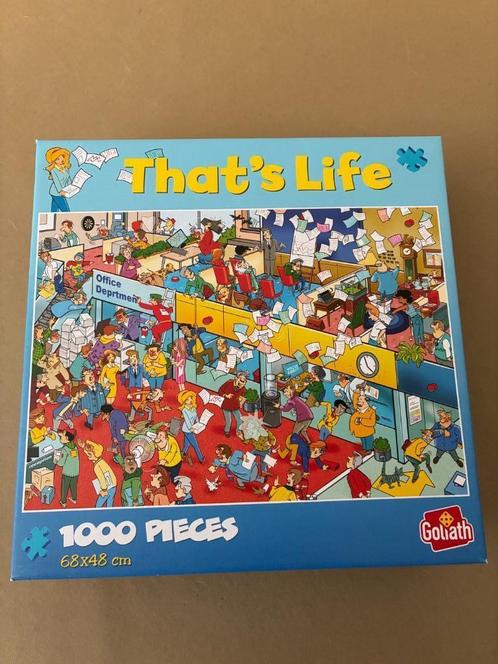 puzzel that's Life 1000 stukjes Het kantoor, Hobby en Vrije tijd, Denksport en Puzzels, Gebruikt, Legpuzzel, 500 t/m 1500 stukjes