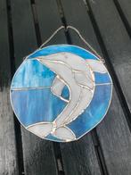 glas-in-lood raamhanger, DOLFIJN, Antiek en Kunst, Ophalen of Verzenden