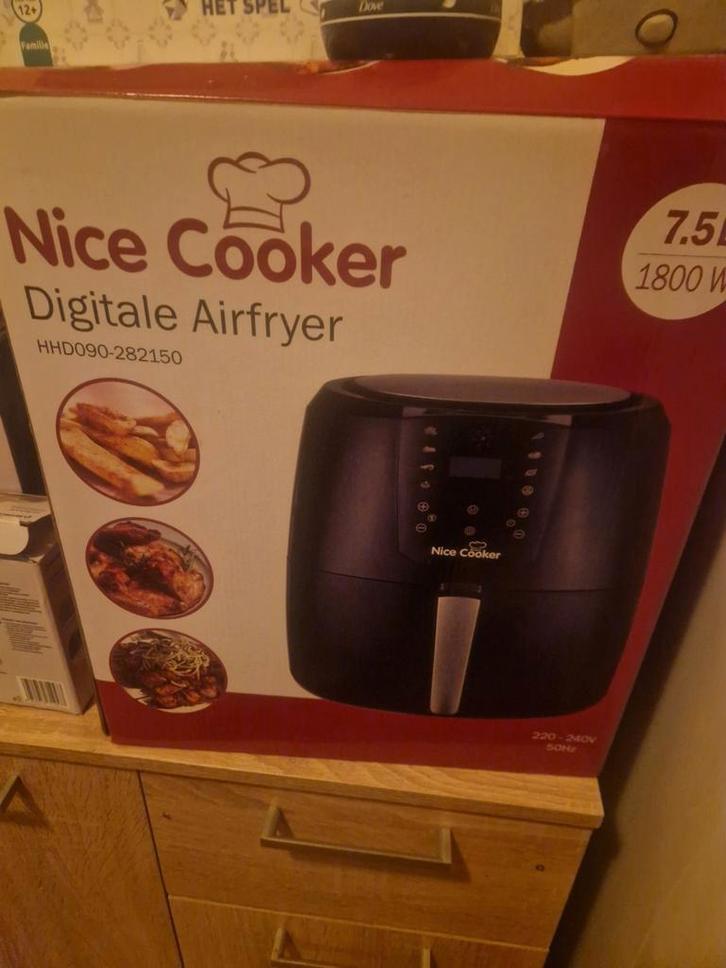 Nice Cooker Digitale Airfryer, Witgoed en Apparatuur, Airfryers, Nieuw, Airfryer, 1500 gram of meer, Ophalen of Verzenden