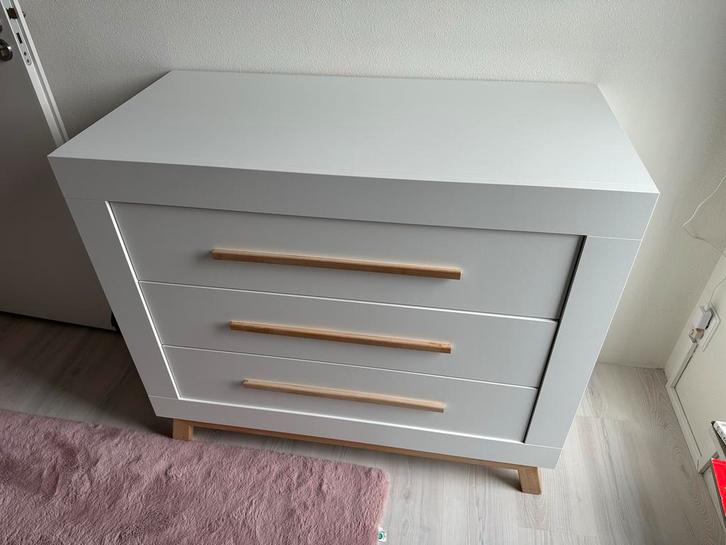 Babykamer Inboedel - Ledikant, Commode & Kast, Kinderen en Baby's, Kinderkamer | Commodes en Kasten, Gebruikt, Commode, 90 tot 105 cm