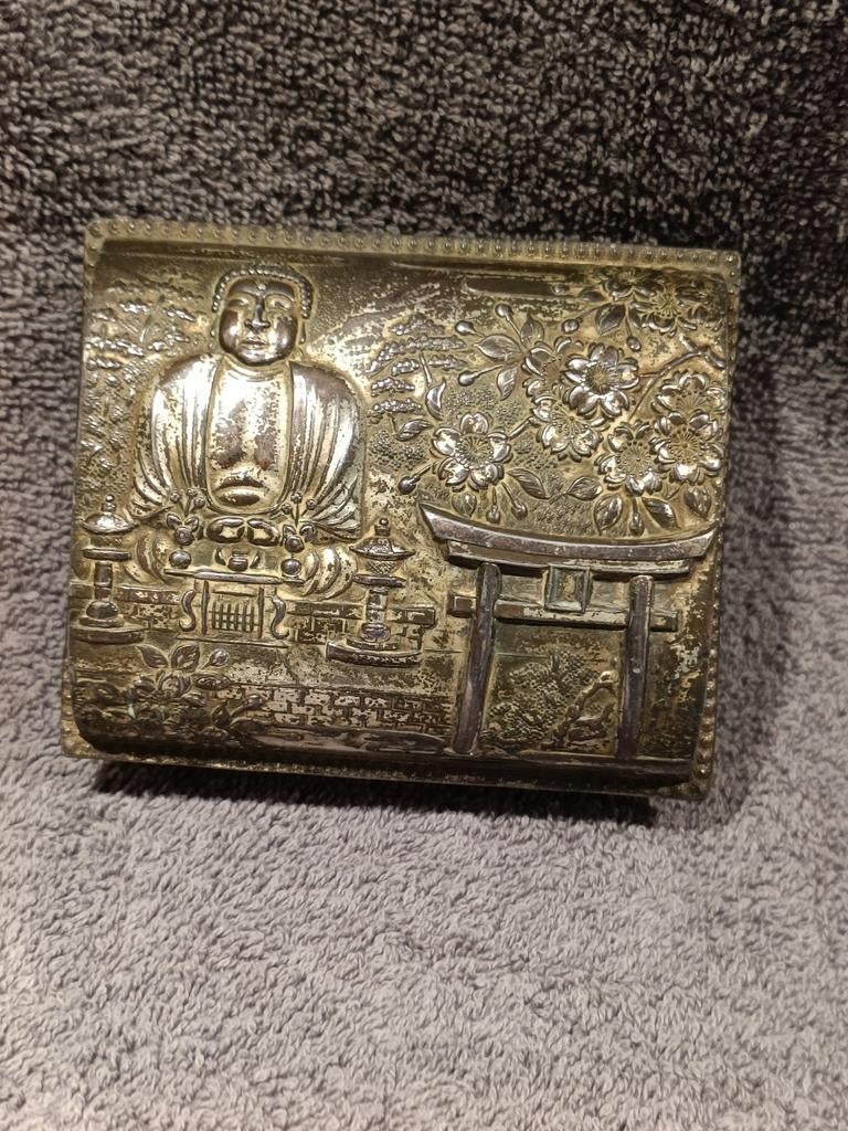 Verzilverd Japans Juwelendoosje 1935, Ophalen of Verzenden