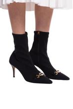 GUCCI Zwart stretch goud logo korte laarsjes  Maat 34/35, Kleding | Dames, Schoenen, Hoge laarzen, Zwart, Ophalen of Verzenden