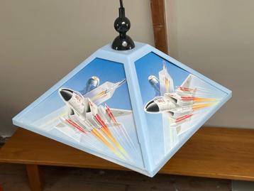 Top Gun vintage 1980s straaljager hanglamp lamp piloot blauw