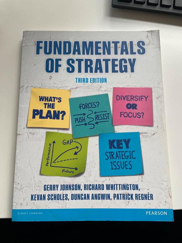 Fundamentals of Strategy - Derde Editie, Boeken, Economie, Management en Marketing, Zo goed als nieuw, Management, Ophalen of Verzenden