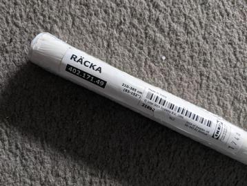 RÄCKA Gordijnroede, wit, 210-385 cm - Nieuw beschikbaar voor biedingen