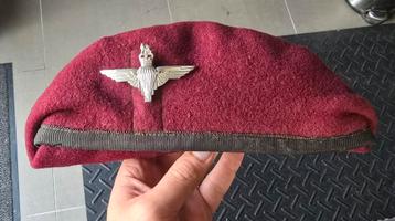 Originele Britse Para Baret - Maroon beschikbaar voor biedingen