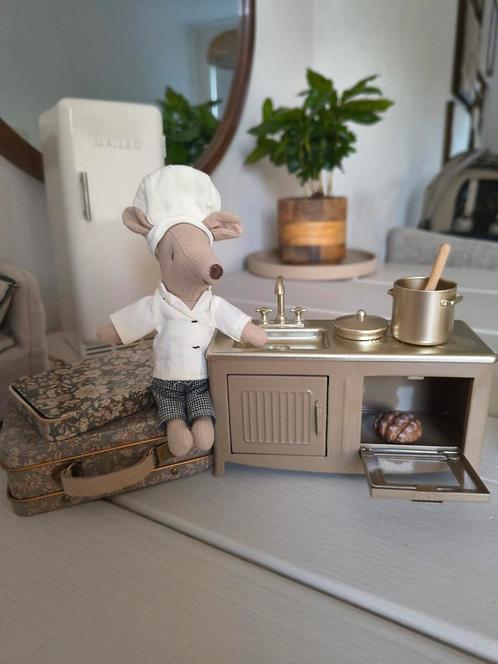 Mooie verzameling nieuwe Maileg meubeltjes + chef., Verzamelen, Poppenhuizen en Toebehoren, Nieuw, Poppenhuis, Ophalen of Verzenden