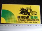 sticker Bergsma drain terkaple logo, Verzenden, Zo goed als nieuw, Bedrijf of Vereniging