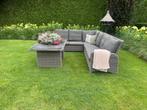Prachtige grote diningeset met hoge tafel, ., Ophalen of Verzenden, Wicker, Bank