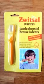 Vintage Zwitsal tandenborstel uit begin periode geel, Verzamelen, Merken en Reclamevoorwerpen, Zo goed als nieuw, Verzenden