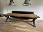 Robuuste Houten Eetkamertafel - 280 cm lang, Huis en Inrichting, Tafels | Eettafels, Ophalen, Gebruikt, Eikenhout, 200 cm of meer