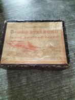 Antieke doosje dorco letters, Huis en Inrichting, Verzenden, Glas of Kopje