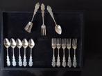 verz. theelepeltjes/taartvorkjes/suikerschopje, Ophalen of Verzenden, Zilver
