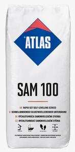Atlas SAM 100 - Egaline - 5-30 mm - 25 kg - gipsgebonden, Ophalen, Nieuw, 75 m² of meer