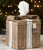 Riviera maison rustic rattan bow tissue holder, Ophalen of Verzenden, Nieuw