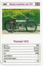 M4 motorkaartje triumph 1912 ( a4 ), Verzamelen, Automerken, Motoren en Formule 1, Ophalen of Verzenden, Zo goed als nieuw