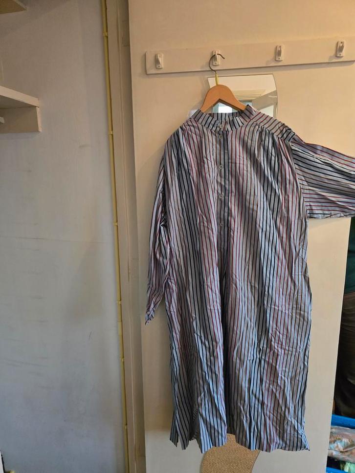 Marimekko Jurk Grijs Gestreept Maat 44, Kleding | Dames, Blouses en Tunieken, Zo goed als nieuw, Maat 42/44 (L), Grijs, Ophalen of Verzenden